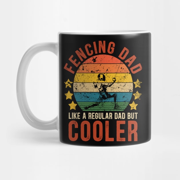 Fencing Dad Funny Vintage Fencing Father's Day Gift by Kimko